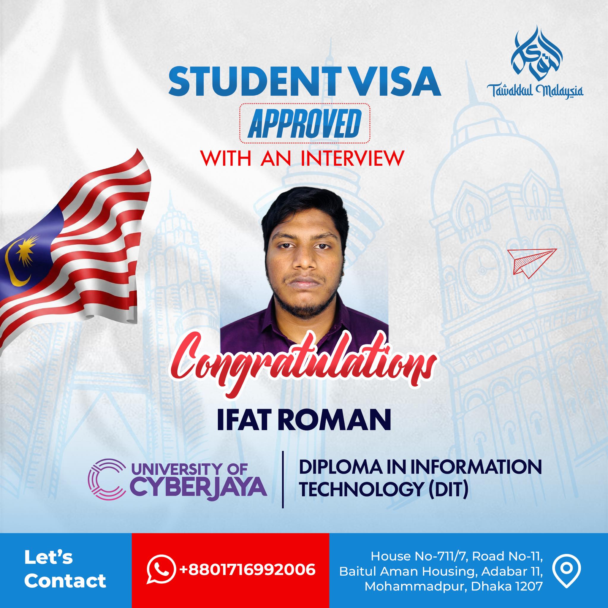🌐 Digital Future Ahead: Yeasin Md Begins Bachelor of ICT at Asia E University!